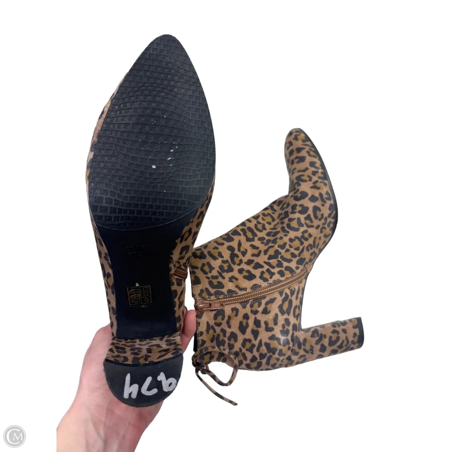 Boots Designer By Stuart Weitzman In Leopard Print, Size: 7.5