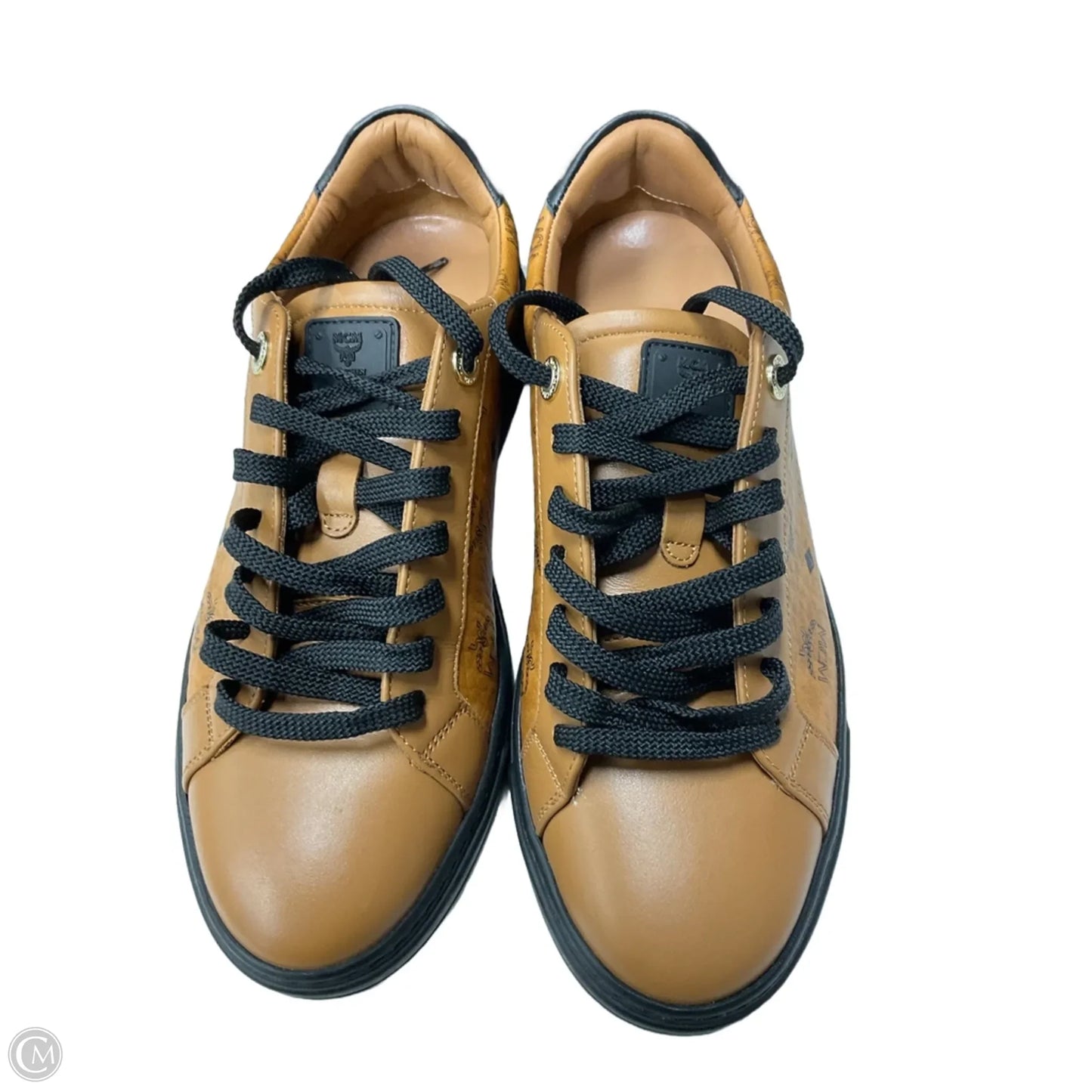 Shoes Luxury Designer By Mcm In Brown, Size: 8.5