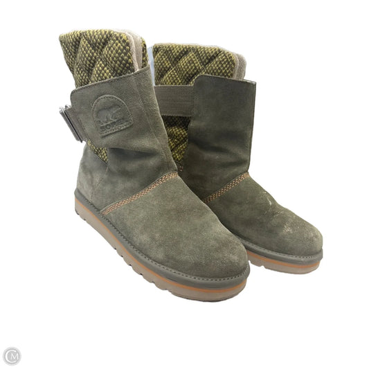 Boots Snow By Sorel In Green, Size: 10