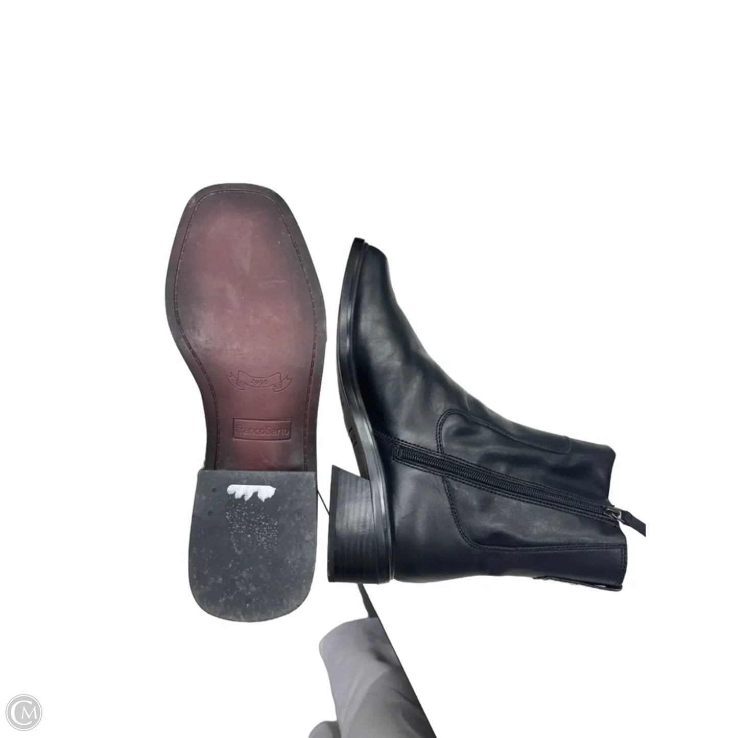 Boots Ankle Heels By Franco Sarto In Black, Size: 10