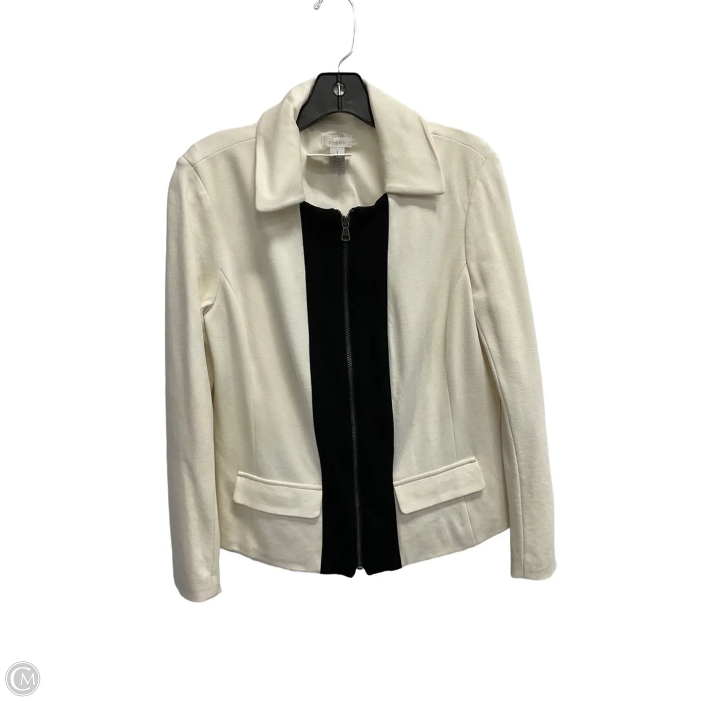 Blazer By Chicos In Cream, Size: M