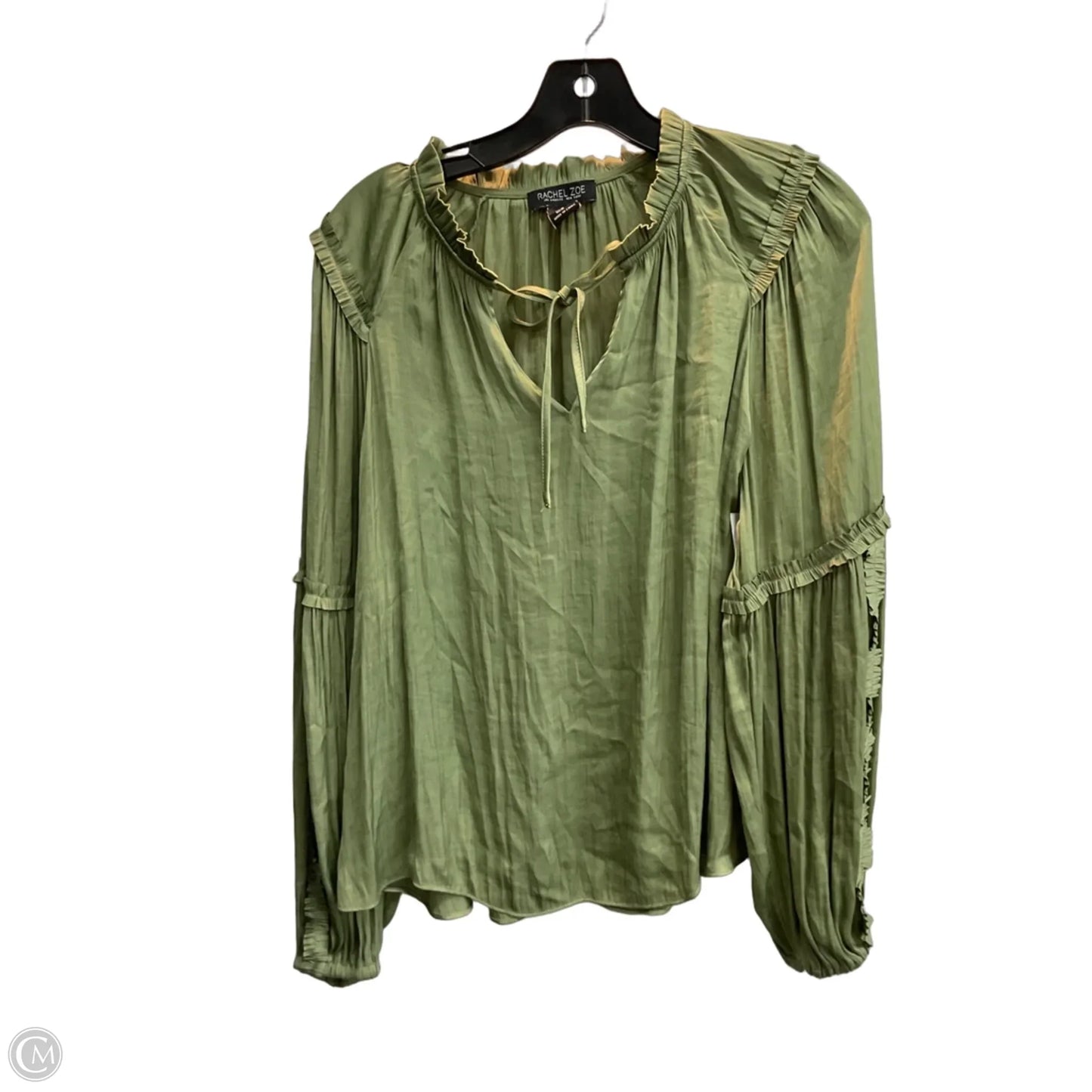 Top Long Sleeve By Rachel Zoe In Green, Size: M