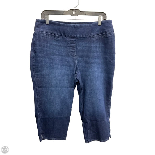 Capris By West Bound In Blue Denim, Size: 14p