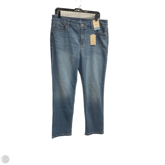 Jeans Straight By St Johns Bay In Blue Denim, Size: 14