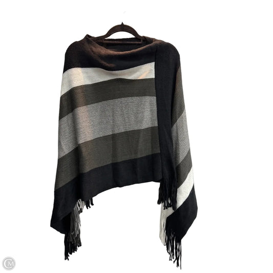 Poncho By Clothes Mentor In Grey, Size: 0