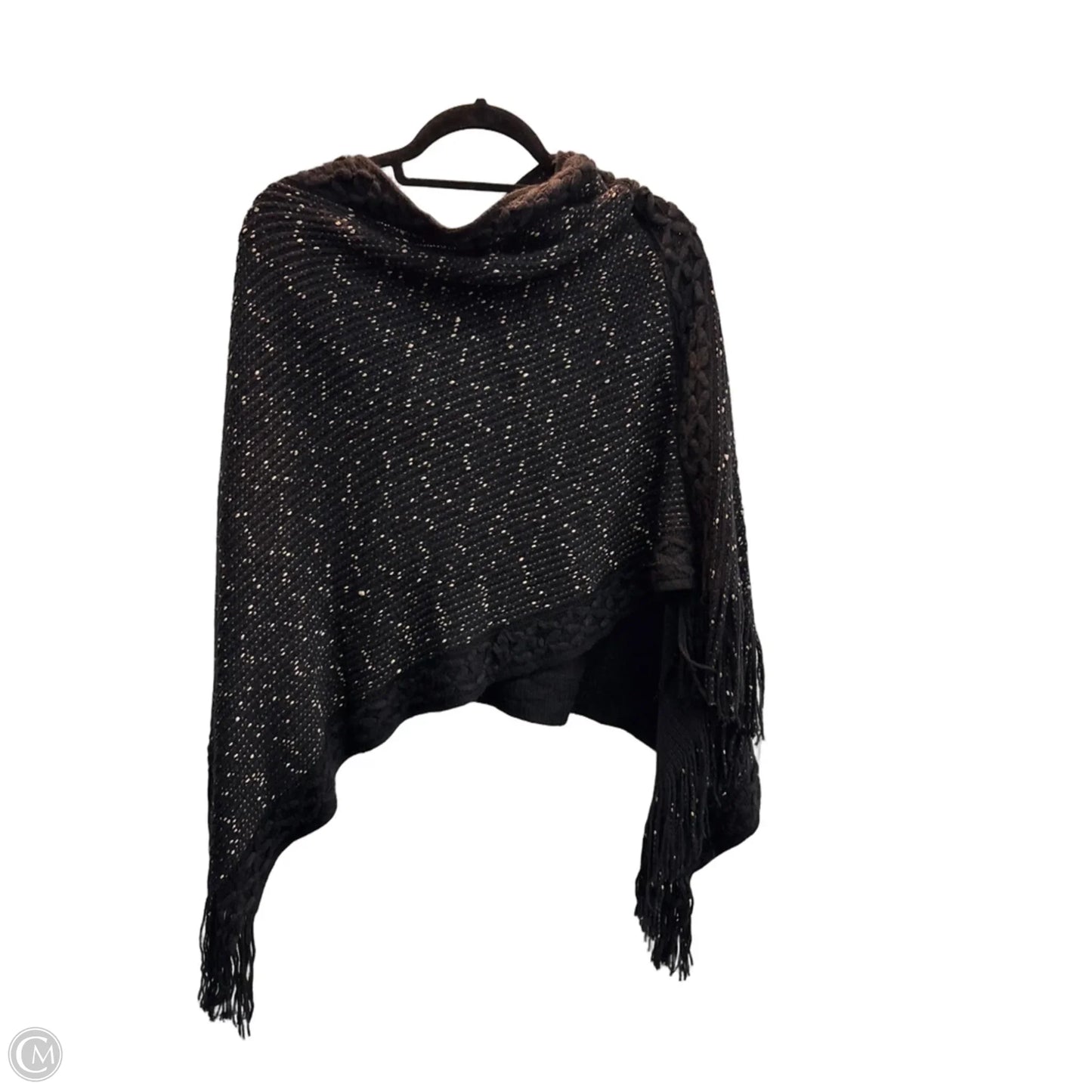 Poncho By Clothes Mentor In Black, Size: 0