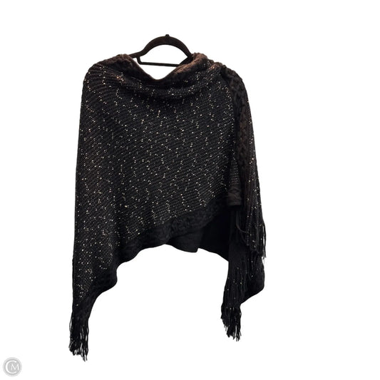 Poncho By Clothes Mentor In Black, Size: 0