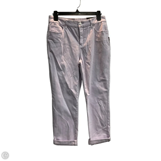 Jeans Cropped By Chicos In Purple Denim, Size: 6