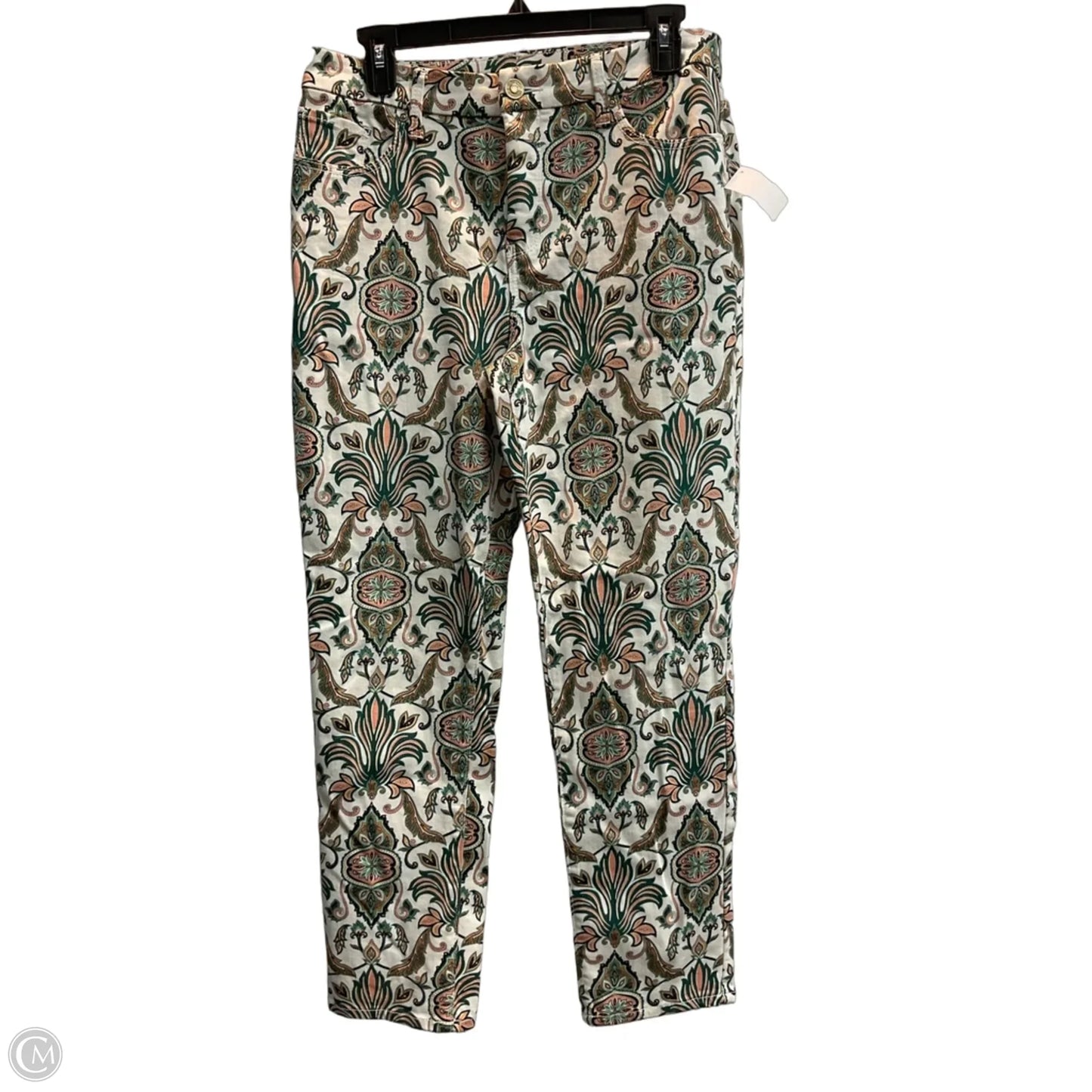 Jeans Skinny By Chicos In Paisley Print, Size: 6