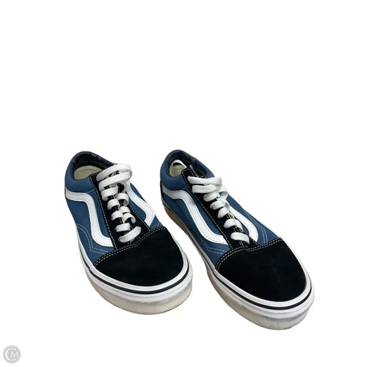 Shoes Sneakers By Vans In Blue, Size: 6.5