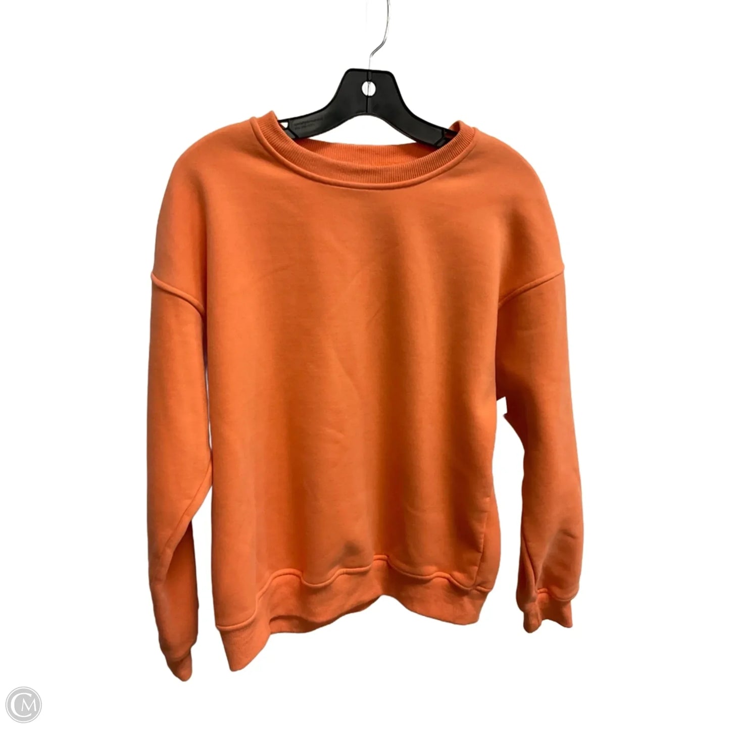 Sweatshirt Crewneck By Bailey Rose In Orange, Size: S
