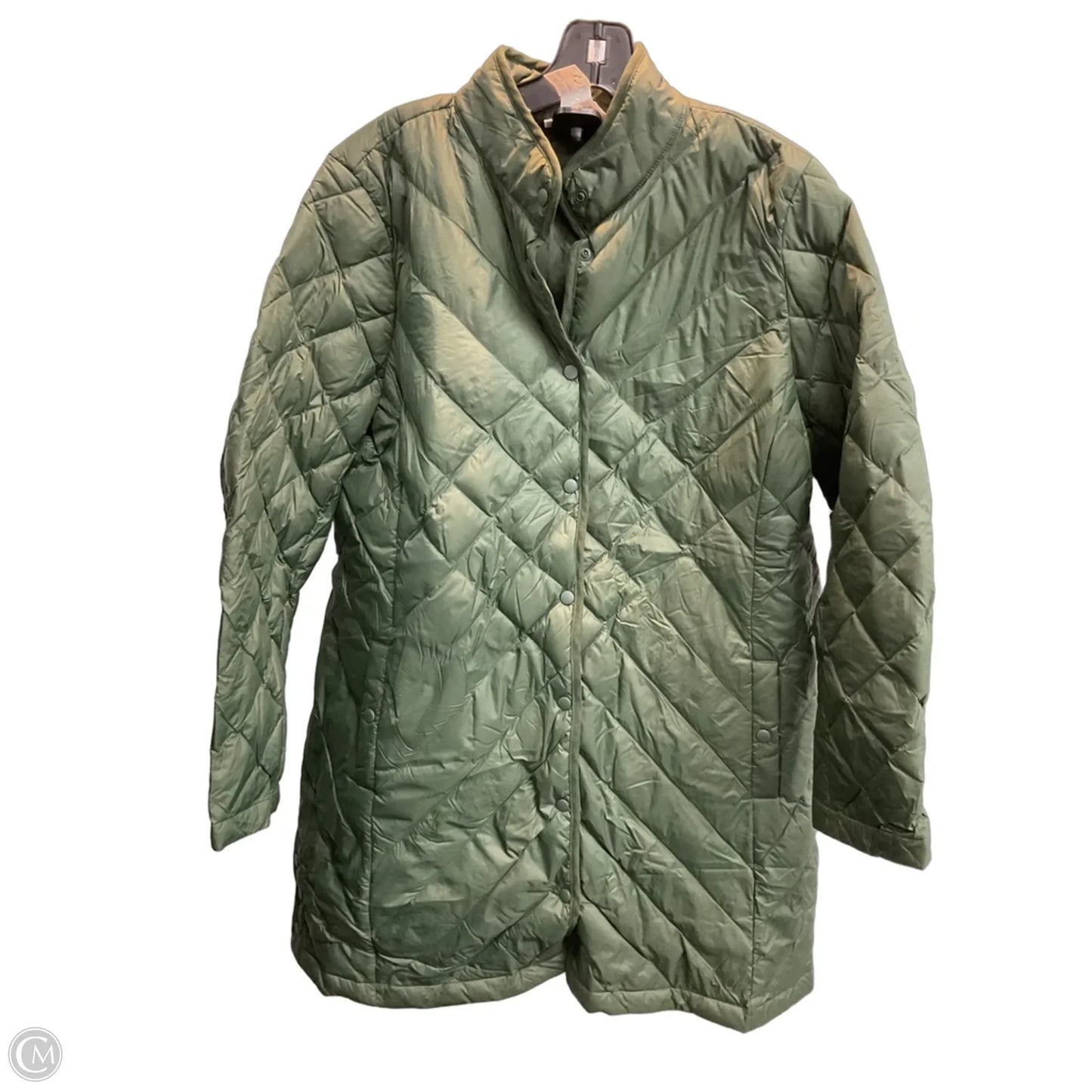 Jacket Puffer & Quilted By J. Jill In Green, Size: Mp