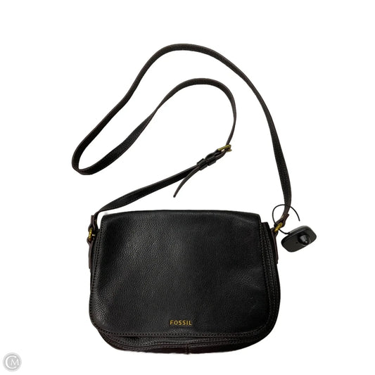Crossbody Leather By Fossil, Size: Small