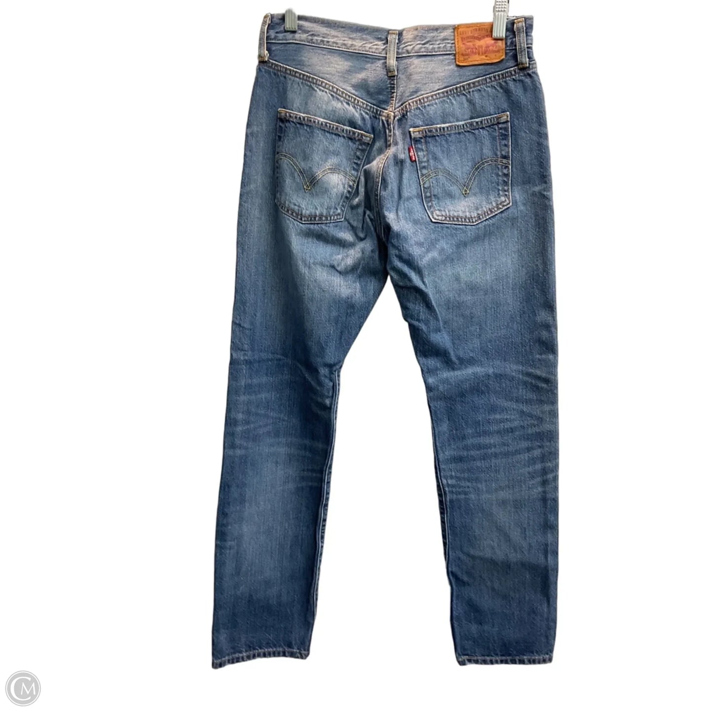 Jeans Straight By Levis In Blue Denim, Size: 2