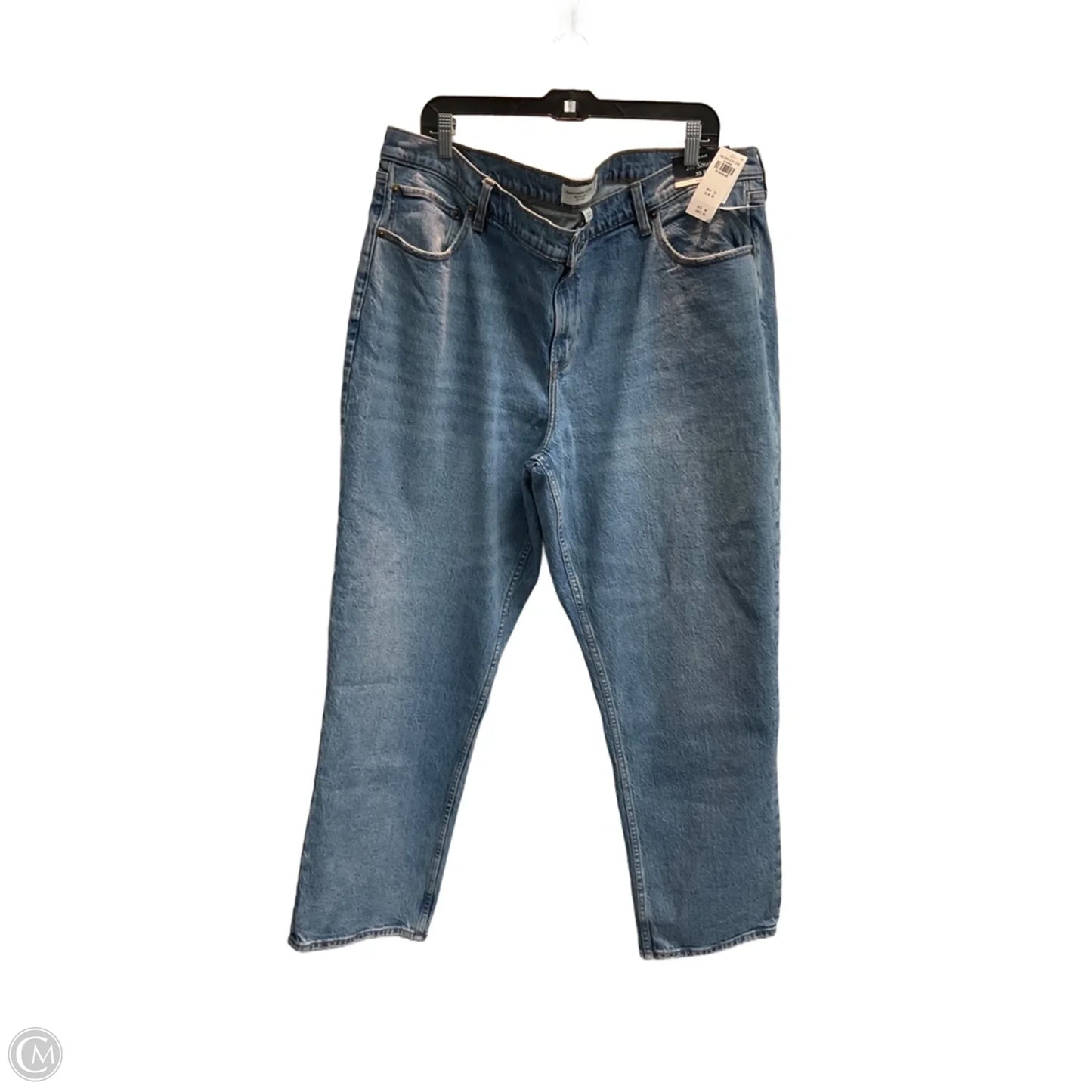 Jeans Straight By Abercrombie And Fitch In Blue Denim, Size: 20