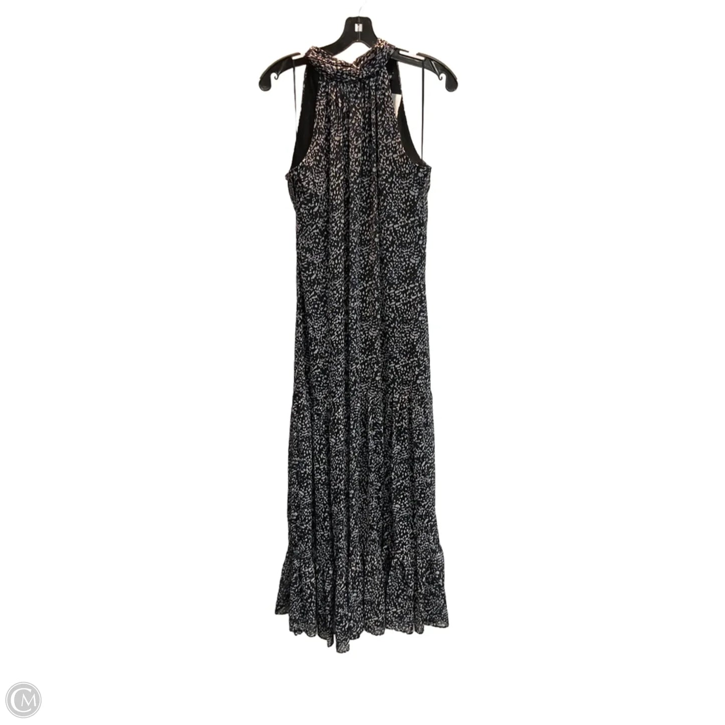 Dress Party Long By Express In Black & Blue, Size: S