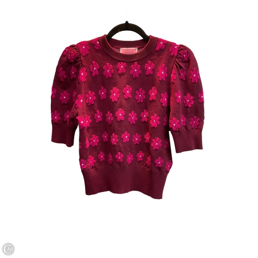 Top Short Sleeve Designer By Kate Spade In Pink, Size: Xs
