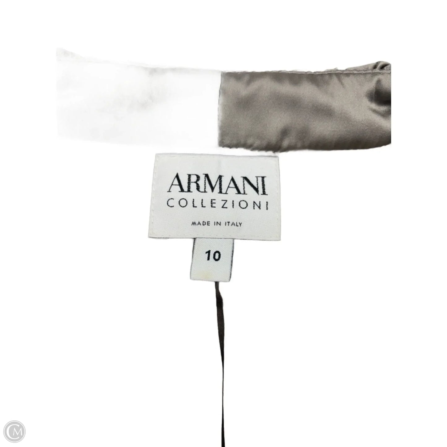 Jacket Luxury Designer By Armani In Checkered Pattern, Size: M