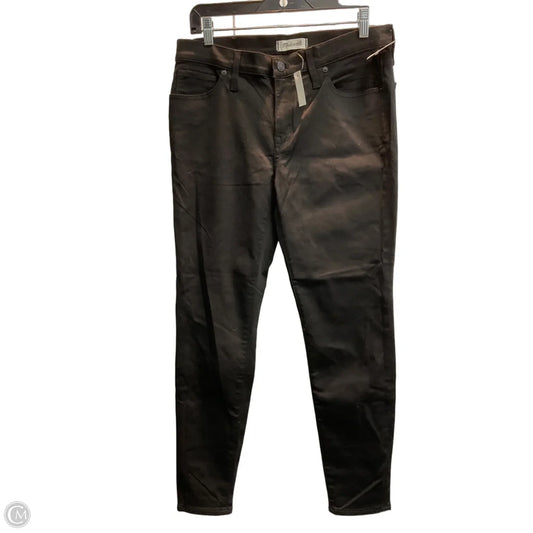 Jeans Skinny By Madewell In Black Denim, Size: 14