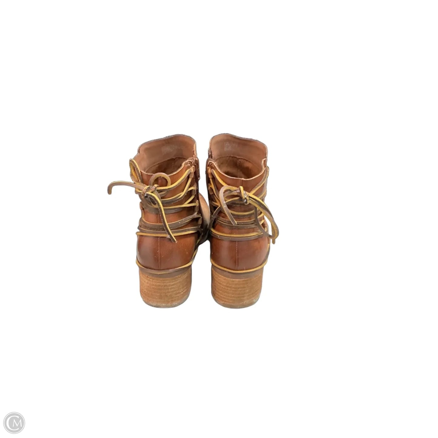 Boots Ankle Flats By Korks In Brown, Size: 8.5