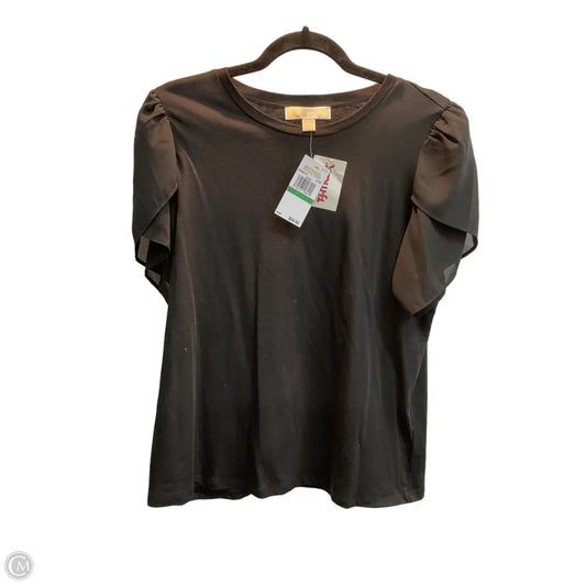 Top Short Sleeve By Michael By Michael Kors In Black, Size: L