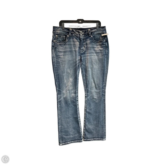 Jeans Boot Cut By Miss Me In Blue Denim, Size: 16