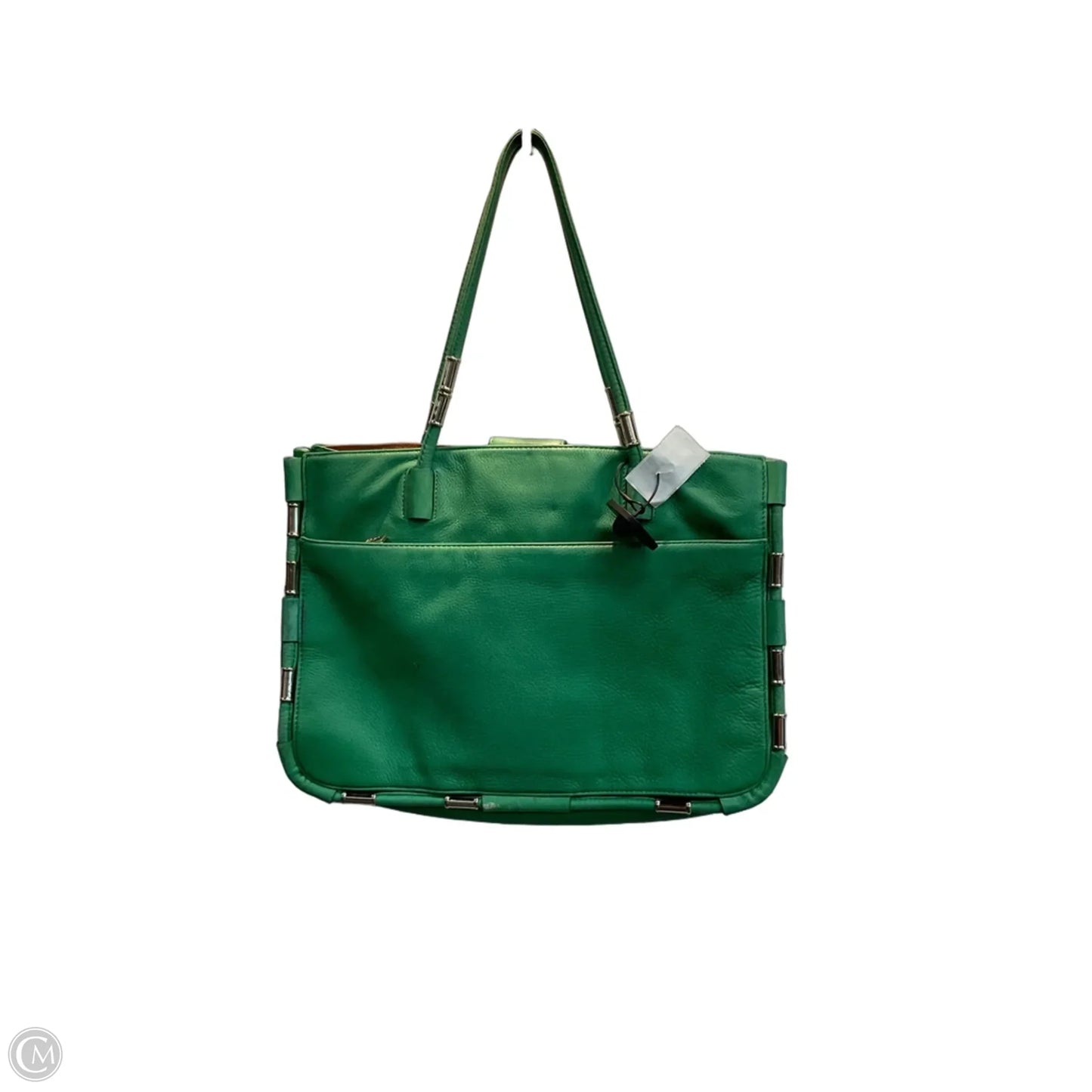 Handbag Leather By Dkny, Size: Medium