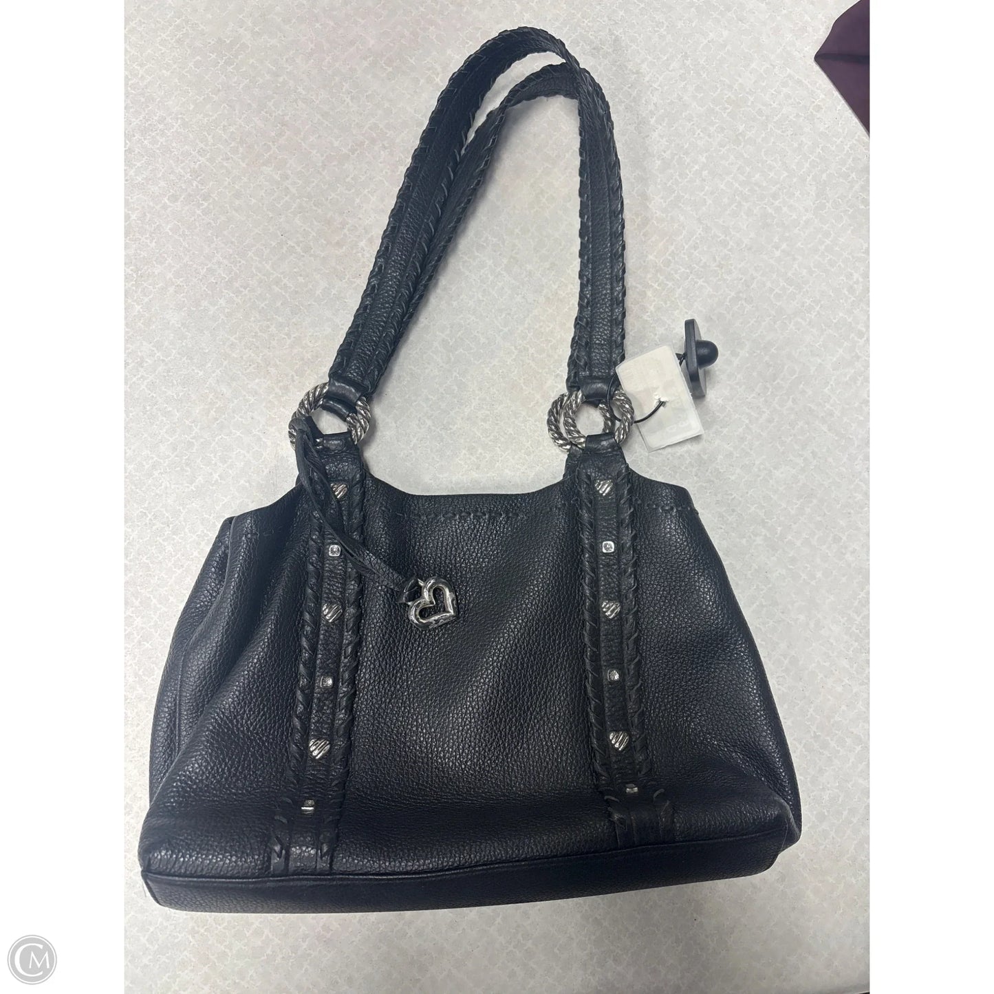 Handbag Leather By Brighton, Size: Medium