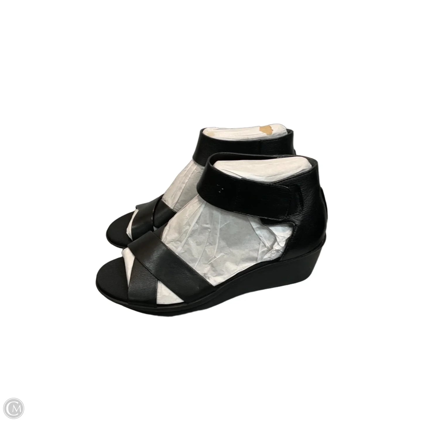 Sandals Heels Wedge By Naturalizer In Black, Size: 9