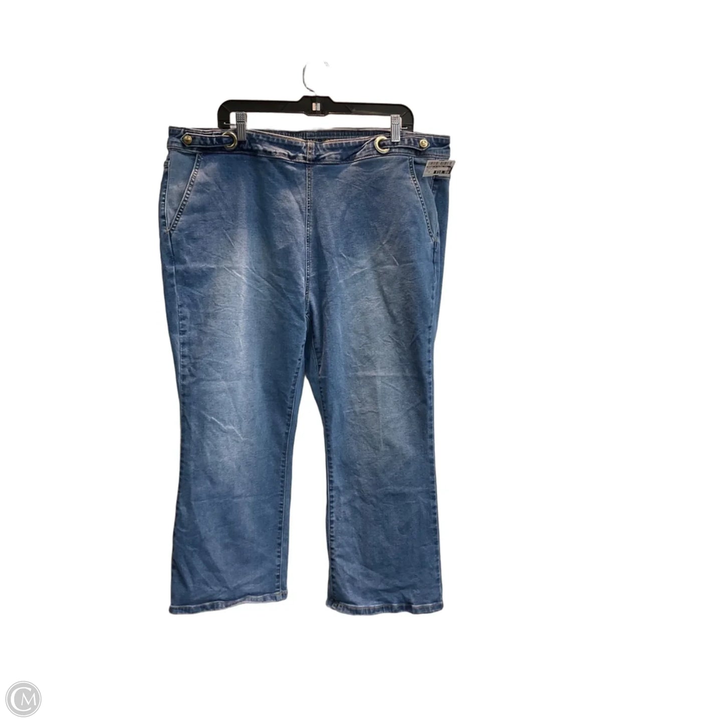 Jeans Cropped By Michael By Michael Kors In Blue Denim, Size: 20