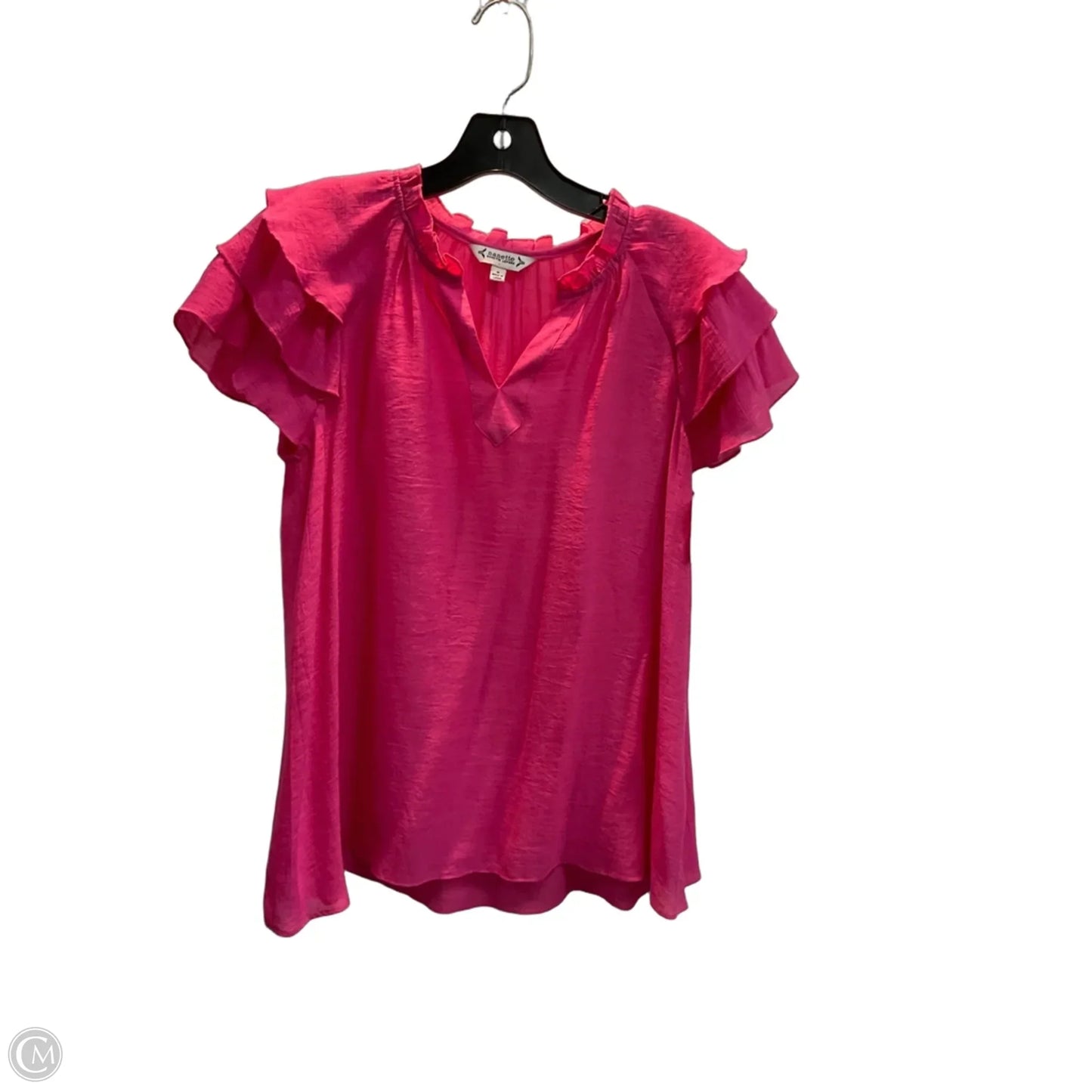 Top Short Sleeve By Nanette By Nanette Lepore In Pink, Size: S