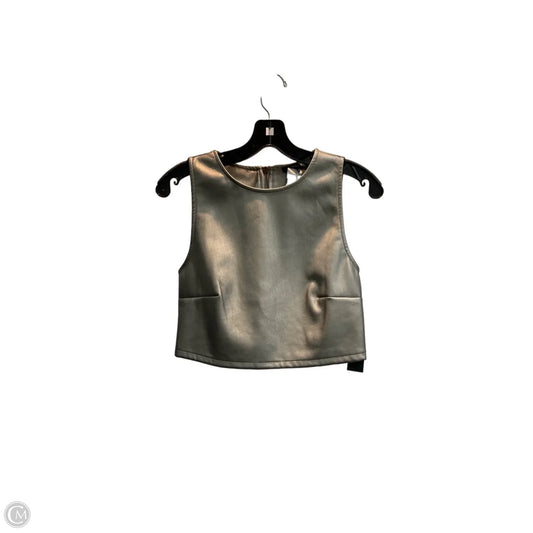 Top Sleeveless By Kirious In Gold, Size: S