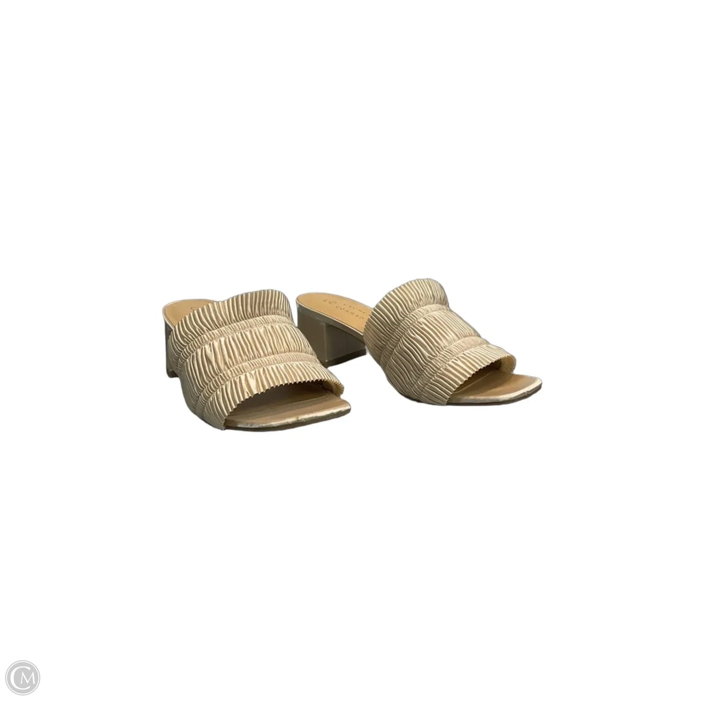 Sandals Heels Block By Lc Lauren Conrad In Cream, Size: 6.5