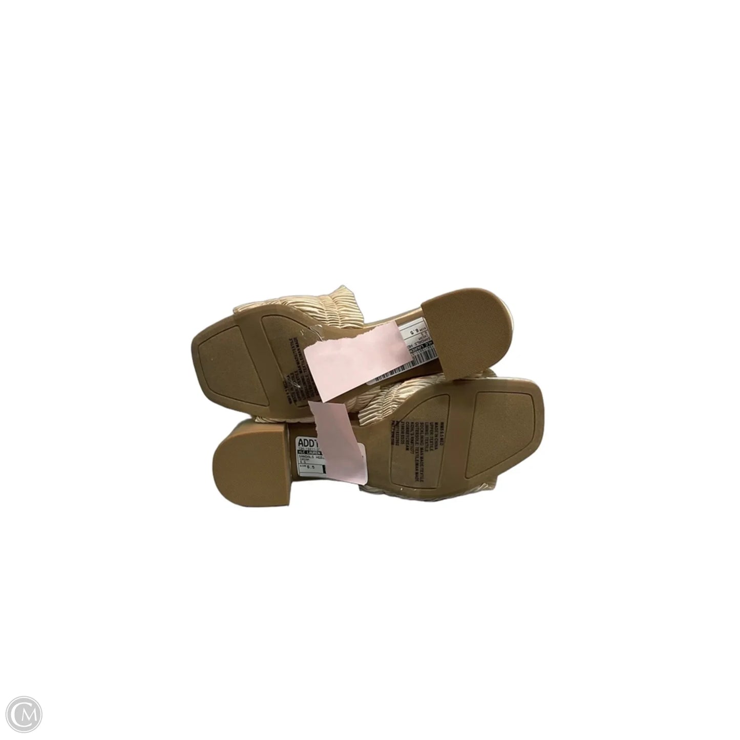 Sandals Heels Block By Lc Lauren Conrad In Cream, Size: 6.5