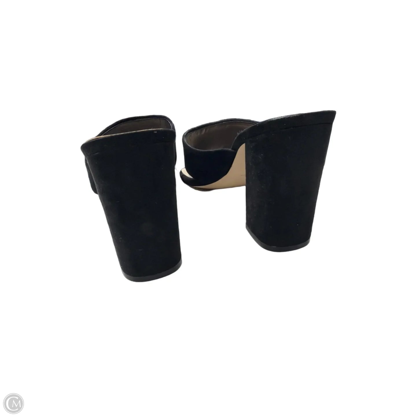 Sandals Heels Block By Nine West In Black, Size: 10