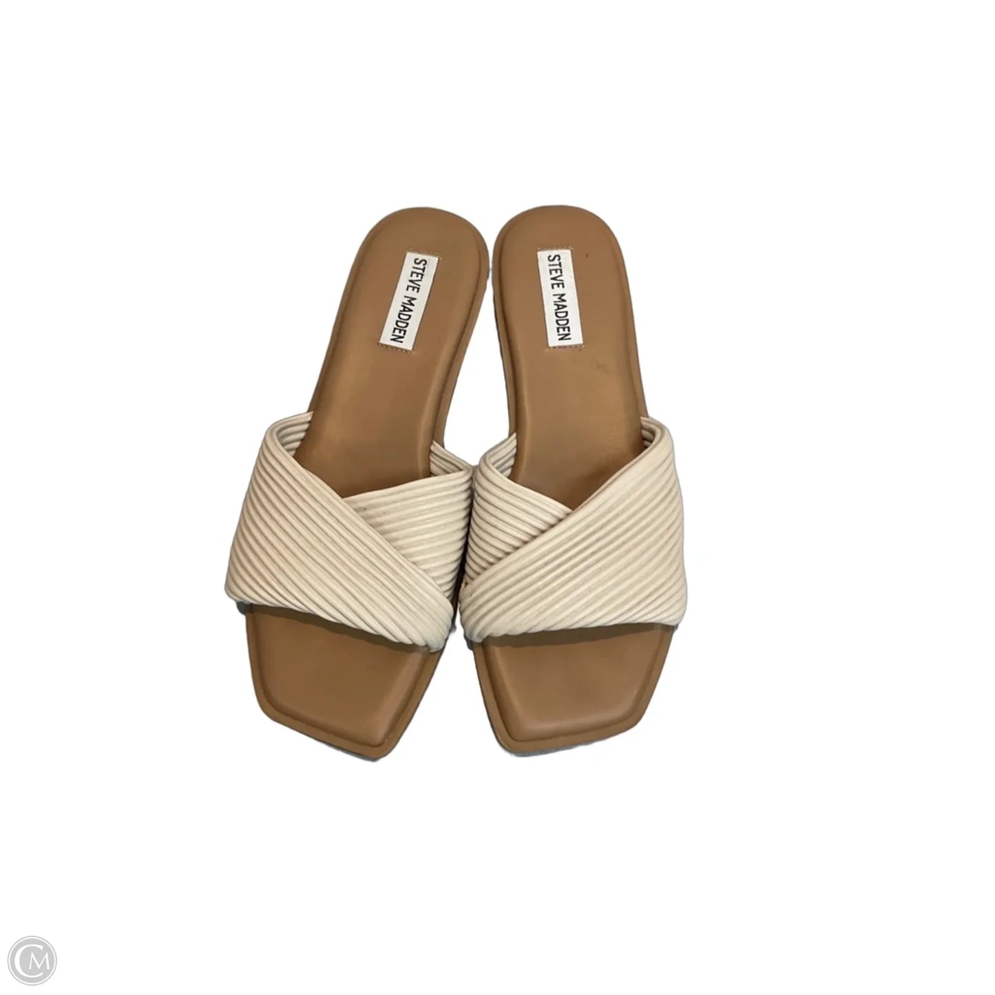 Sandals Flats By Steve Madden In Cream, Size: 7.5