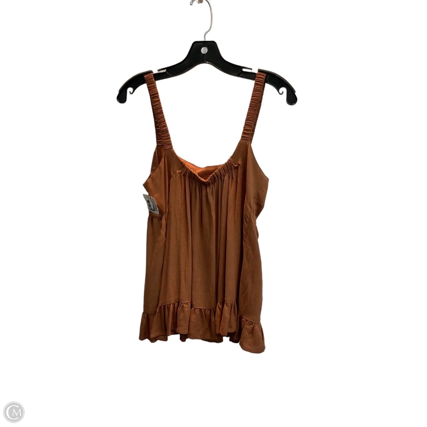 Top Sleeveless By Clothes Mentor In Brown, Size: S