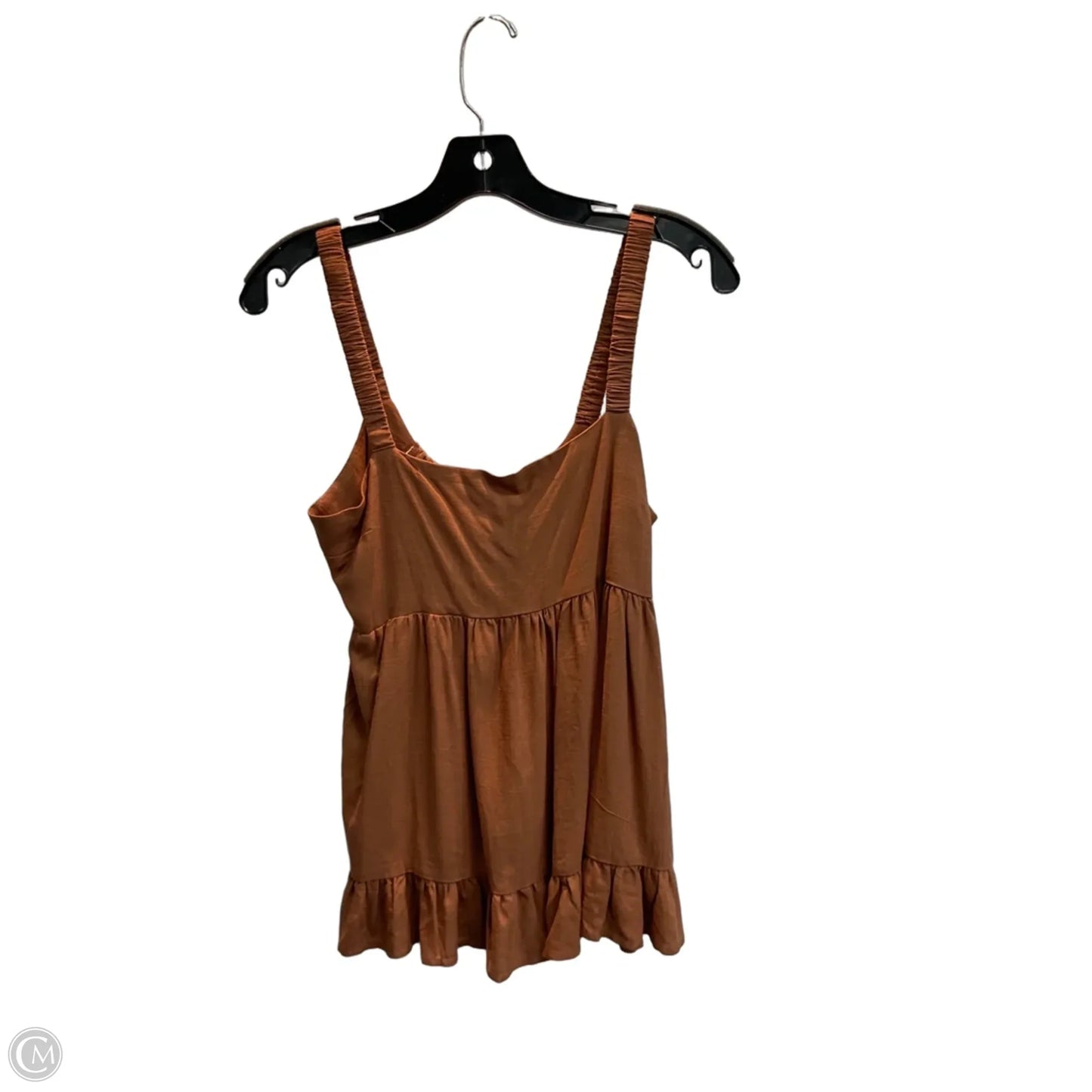 Top Sleeveless By Clothes Mentor In Brown, Size: S