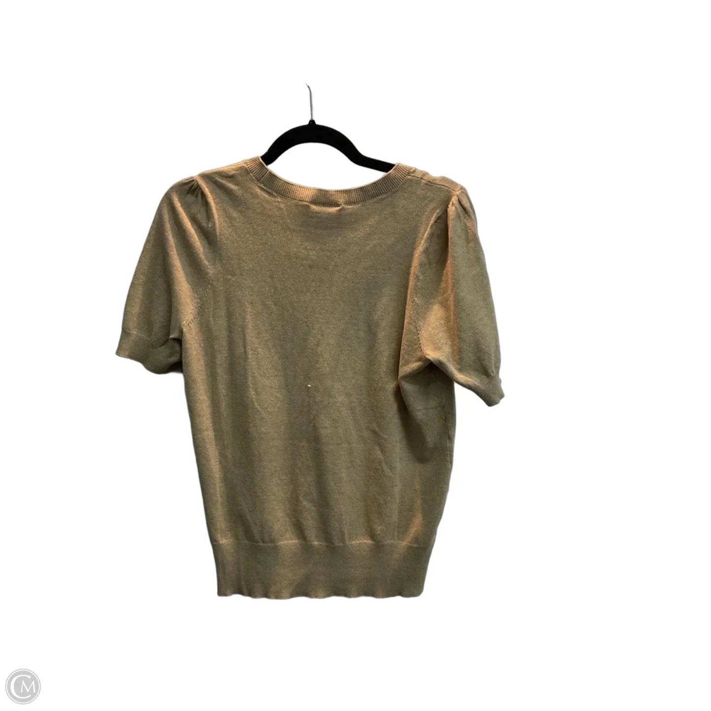 Sweater Short Sleeve By Loft In Brown, Size: S