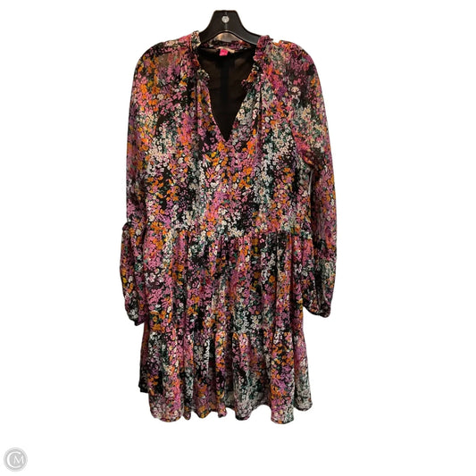 Dress Party Short By Vince Camuto In Floral Print, Size: L