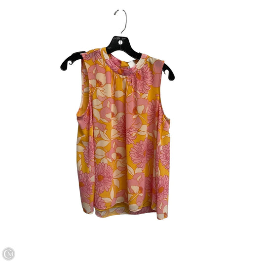 Top Sleeveless By Dr2 In Floral Print, Size: S
