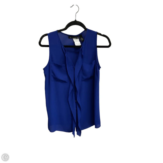 Top Sleeveless By Inc In Blue, Size: S