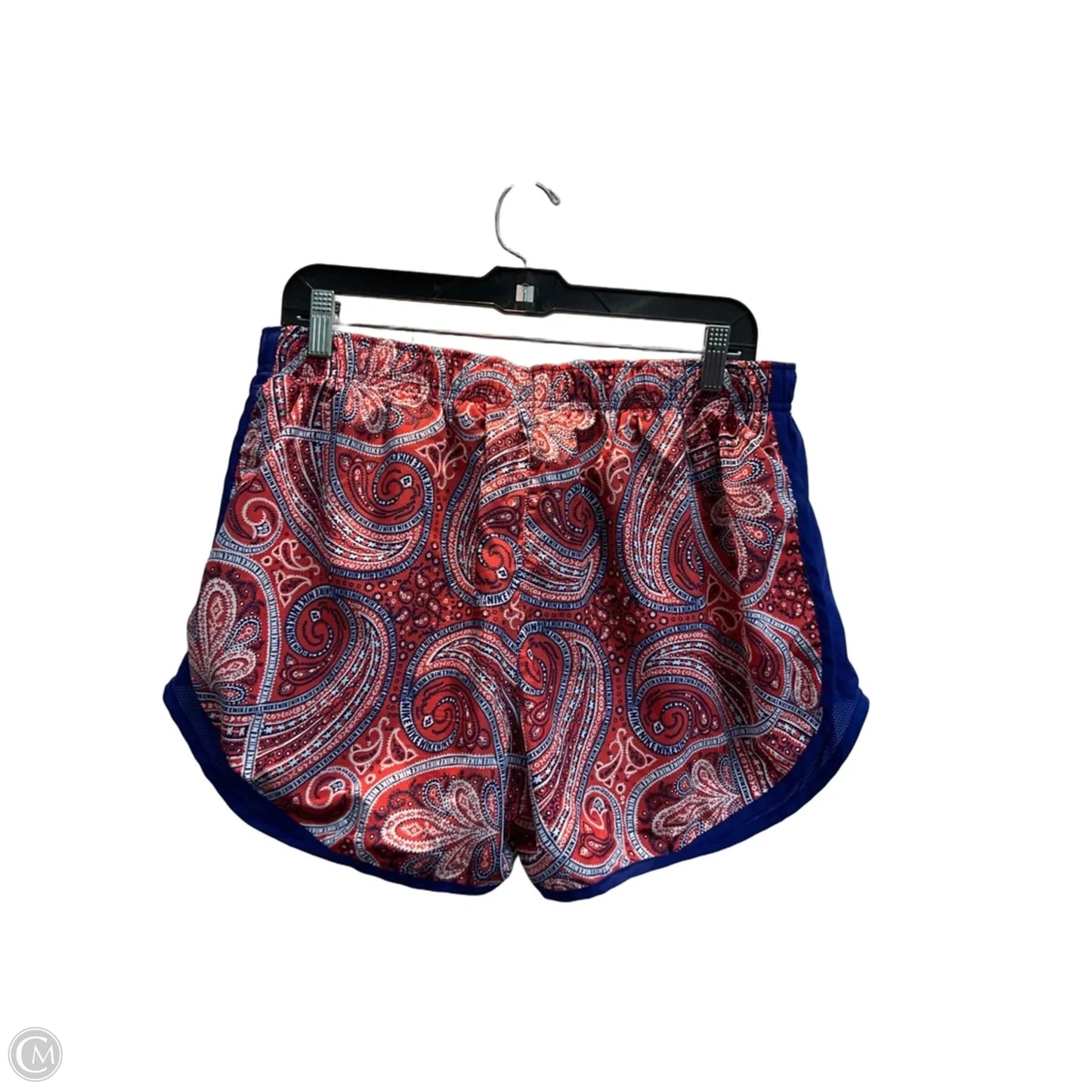 Athletic Shorts By Nike In Paisley Print, Size: Xl