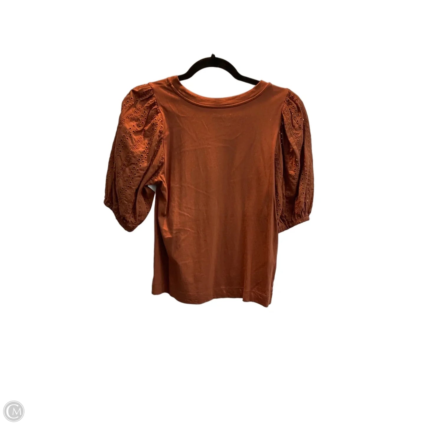 Top Short Sleeve By Loft In Brown, Size: S