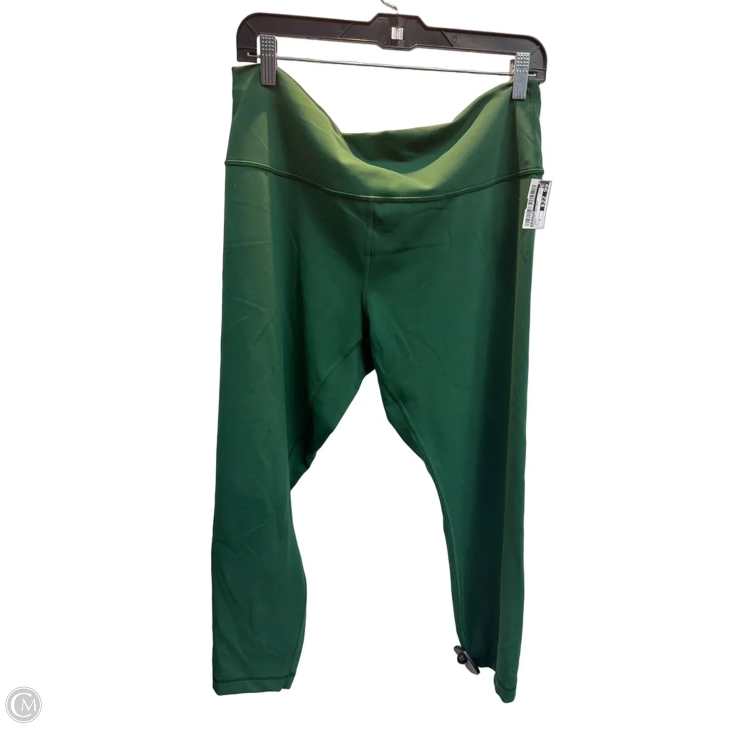 Athletic Leggings By Lululemon In Green, Size: Xl