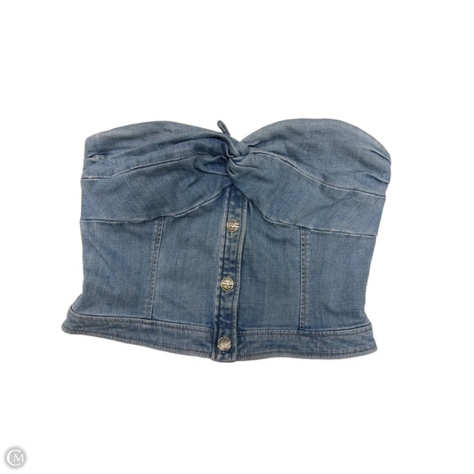 Top Sleeveless By White House Black Market In Blue Denim, Size: M