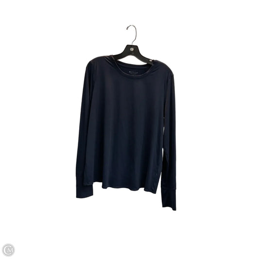 Athletic Top Long Sleeve Collar By Athleta In Blue, Size: L