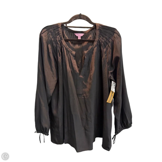 Blouse Designer By Lilly Pulitzer In Black, Size: Xl