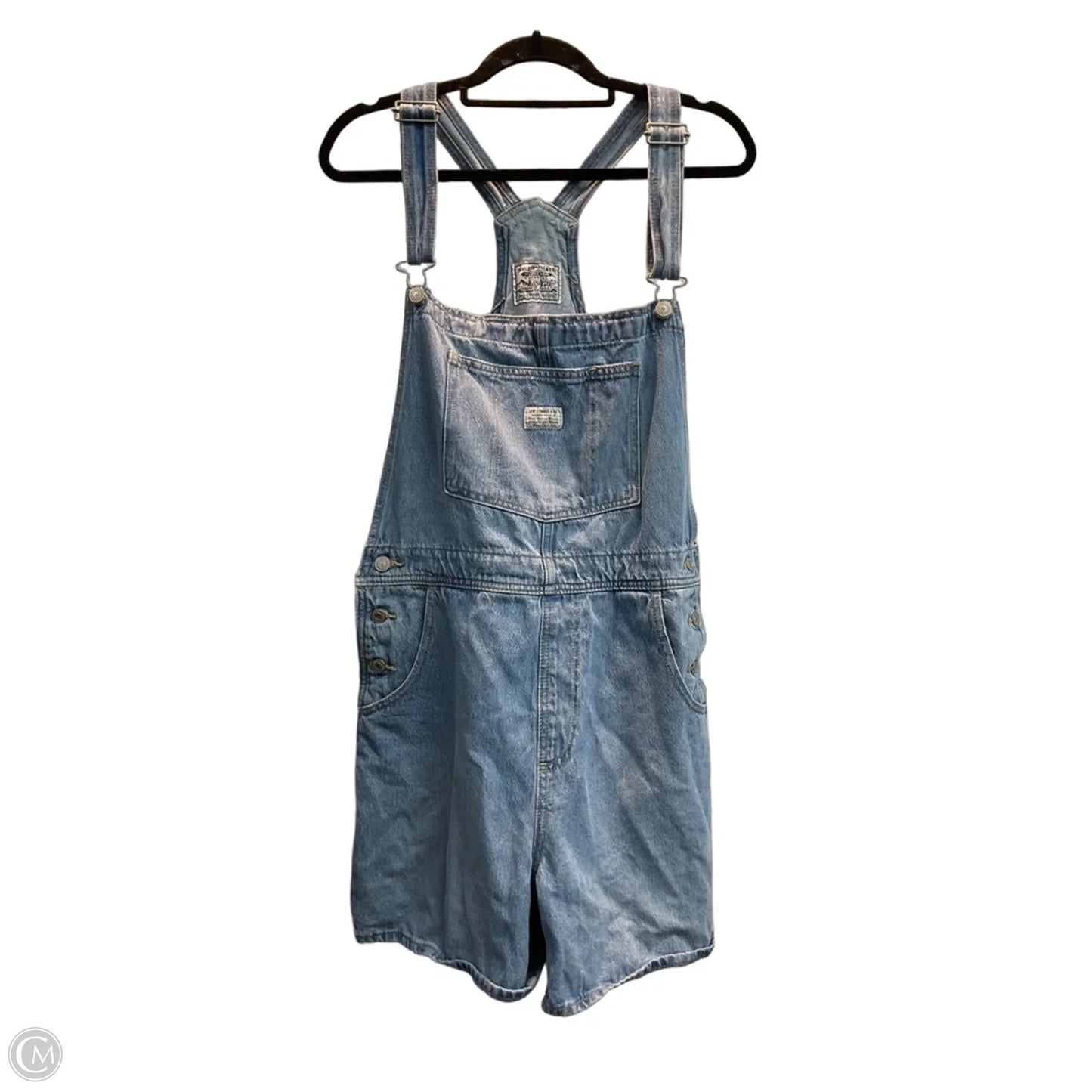 Shortalls By Levis In Blue Denim, Size: L