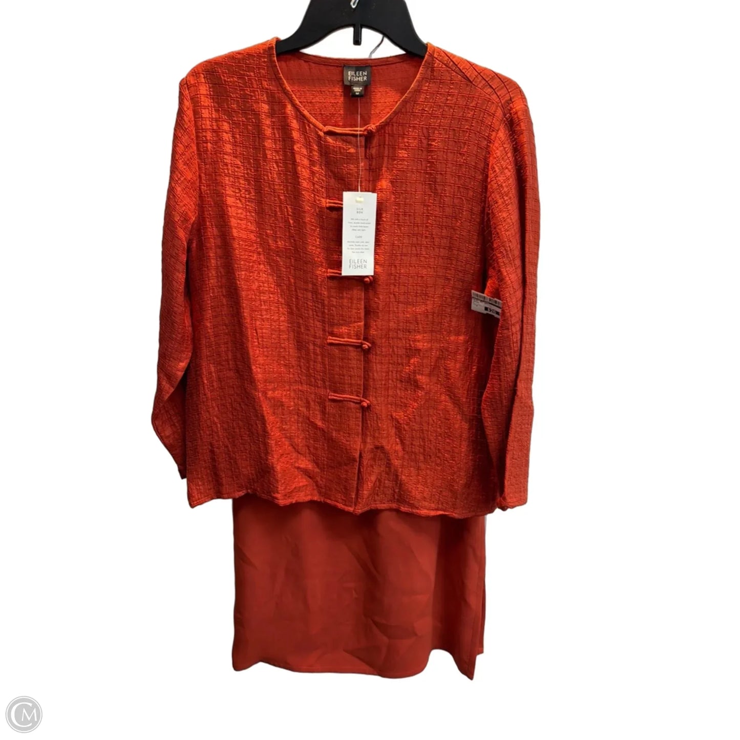 Skirt Set 2pc By Eileen Fisher In Orange, Size: M